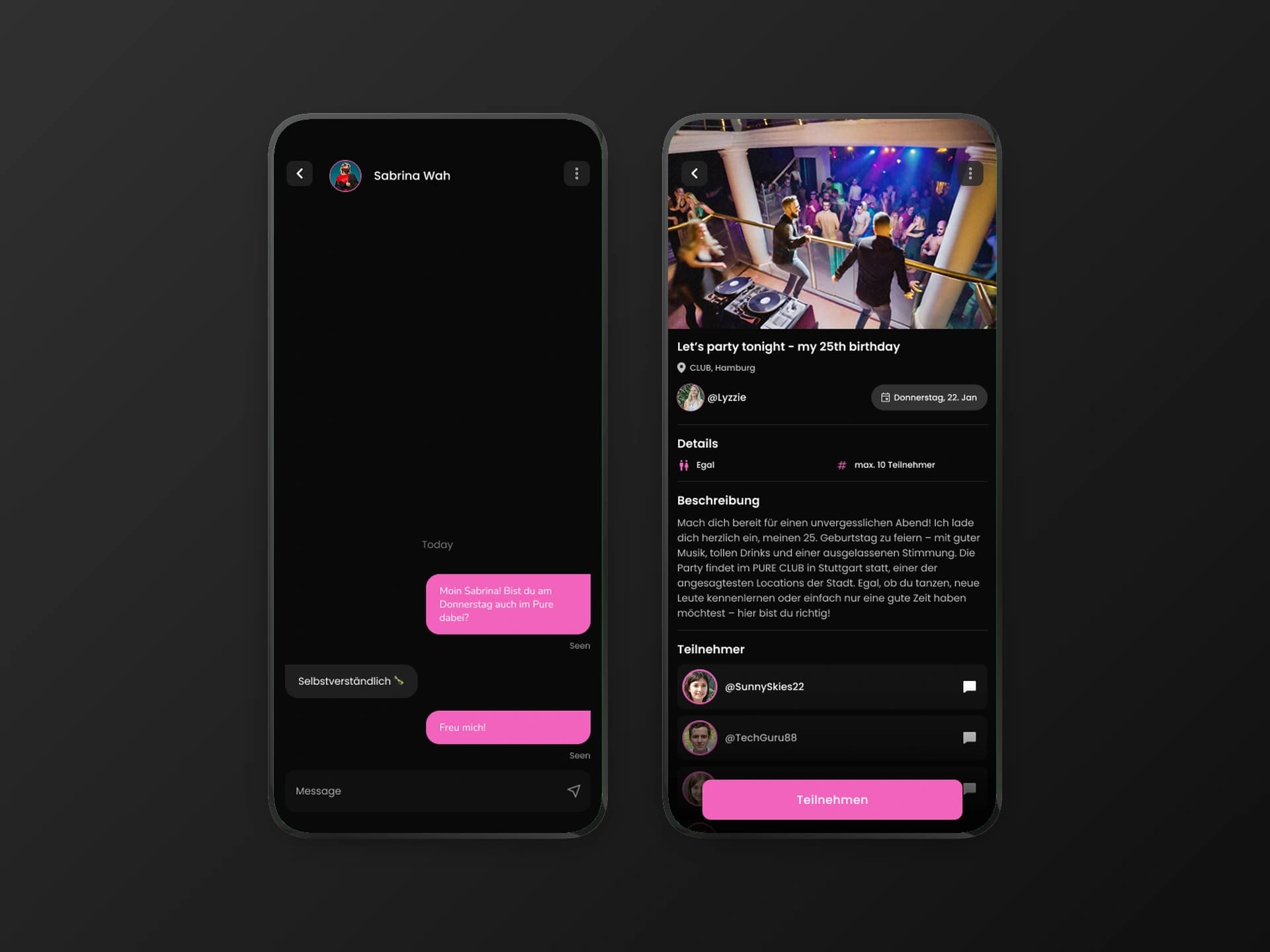 Frynz: Chat & Events