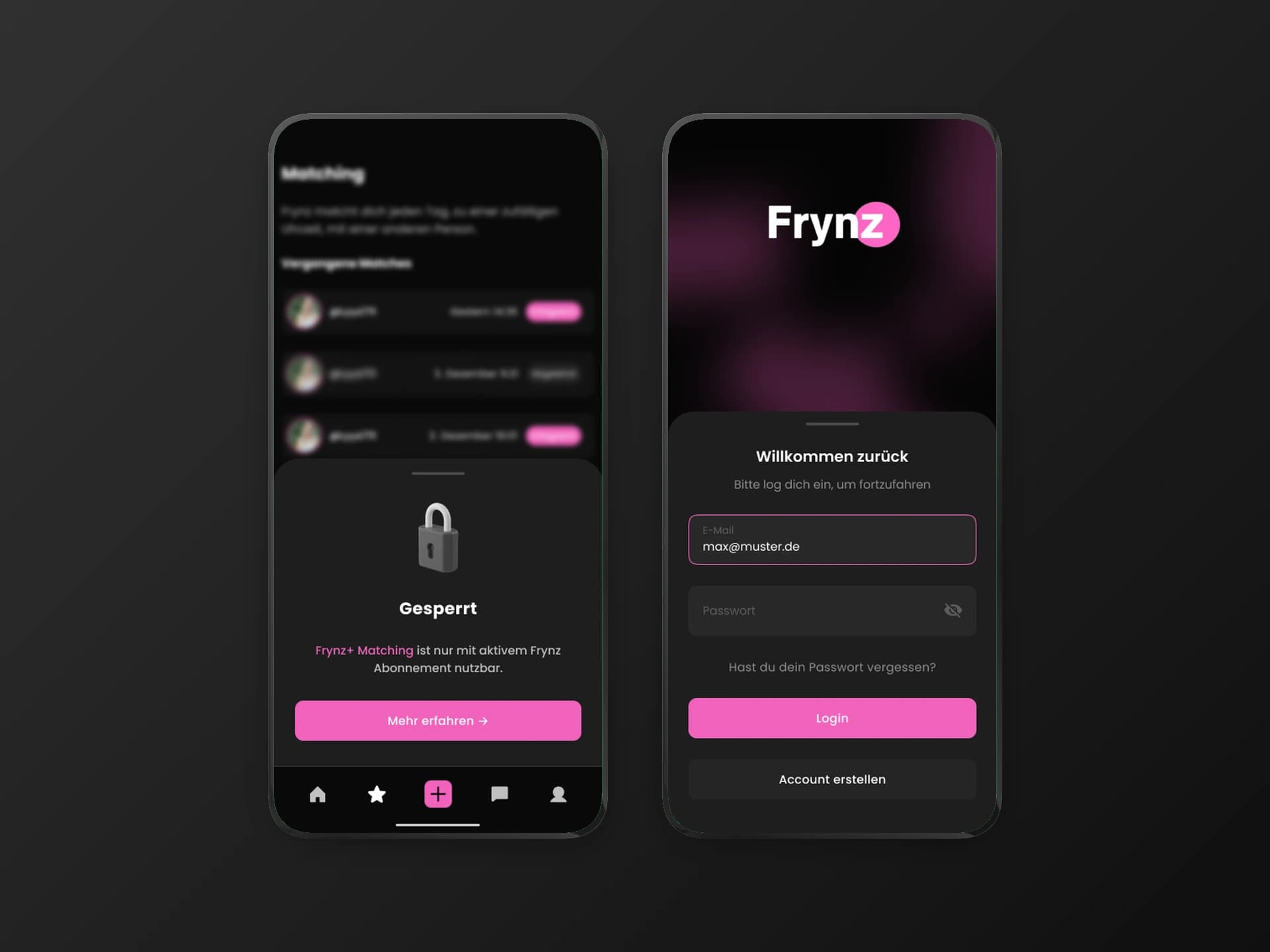 Frynz: Login