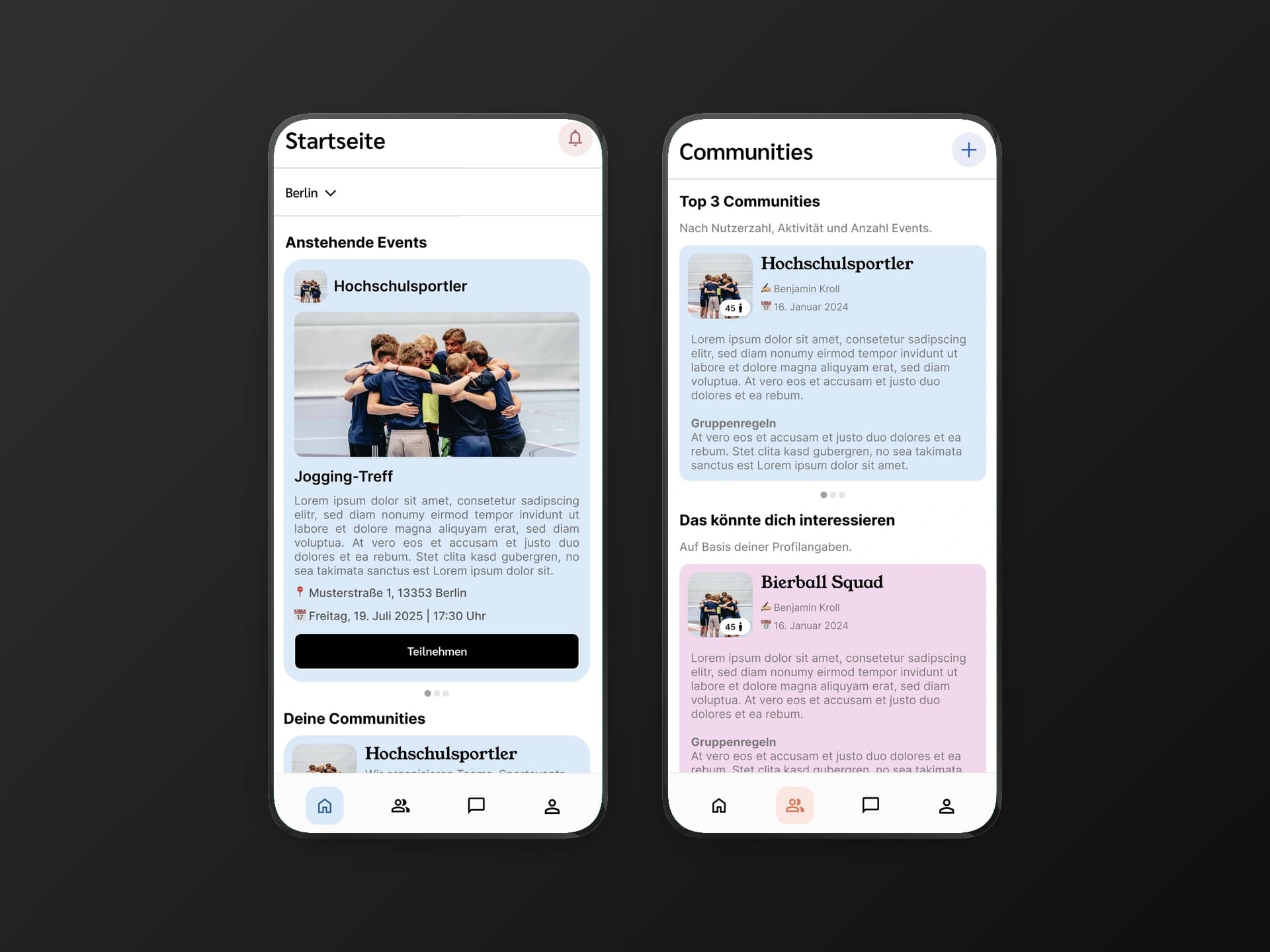 StudyNect: Communities & Home